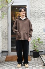 画像6: WALLA WALLA SPORT (ワラワラスポーツ) 13oz FULL ZIP HOODIE [DARK BROWN] (6)