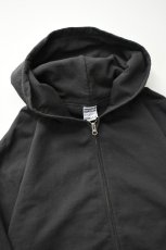 画像9: WALLA WALLA SPORT (ワラワラスポーツ) 13oz FULL ZIP HOODIE [USED BLACK] (9)