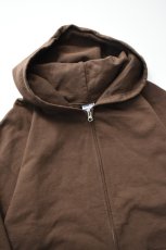 画像9: WALLA WALLA SPORT (ワラワラスポーツ) 13oz FULL ZIP HOODIE [DARK BROWN] (9)