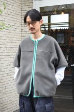 画像3: BURLAP OUTFITTER (バーラップアウトフィッター) PILE S/S JACKET [CHARCOAL] (3)