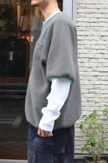 画像6: BURLAP OUTFITTER (バーラップアウトフィッター) PILE S/S JACKET [CHARCOAL] (6)