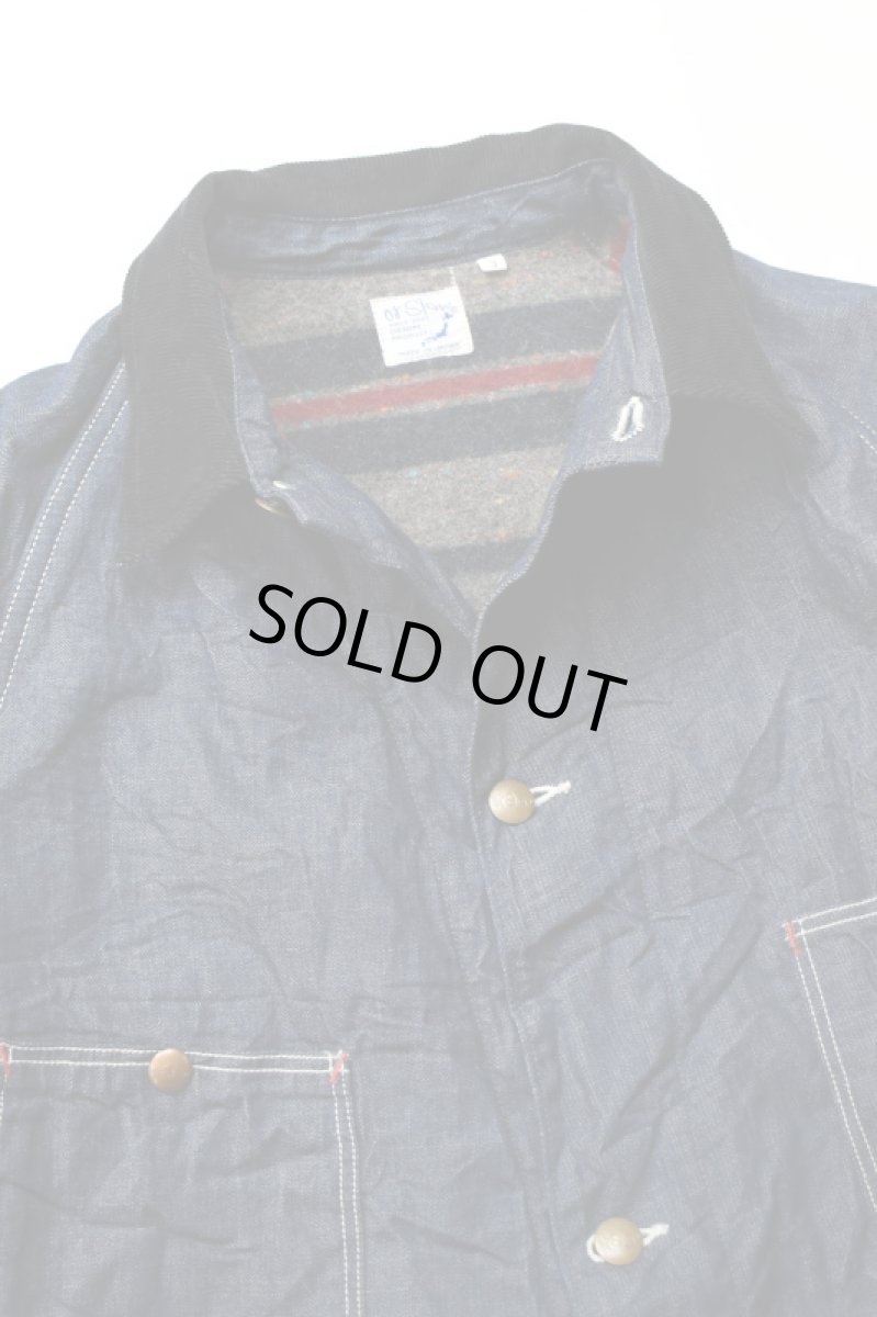 画像11: orslow (オアスロウ) WOOL LINER RELAX FIT DENIM COVERALL [ONE WASH] (11)