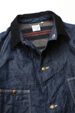 画像3: orslow (オアスロウ) WOOL LINER RELAX FIT DENIM COVERALL [ONE WASH] (3)
