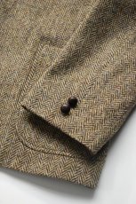 画像8: orslow (オアスロウ) RELAX FIT HARRIS TWEED JACKET [KHAKI] (8)
