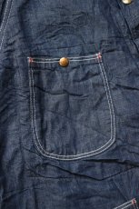 画像8: orslow (オアスロウ) WOOL LINER RELAX FIT DENIM COVERALL [ONE WASH] (8)