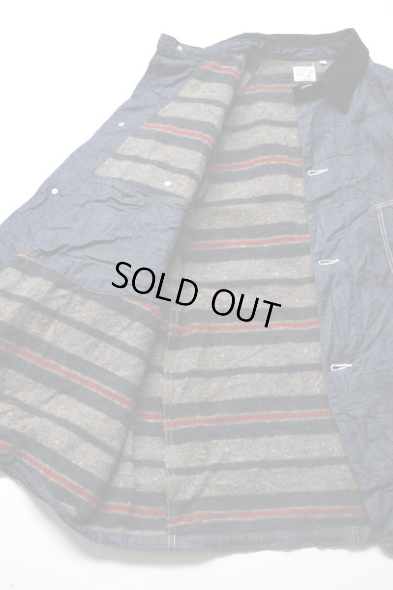 画像21: orslow (オアスロウ) WOOL LINER RELAX FIT DENIM COVERALL [ONE WASH] (21)