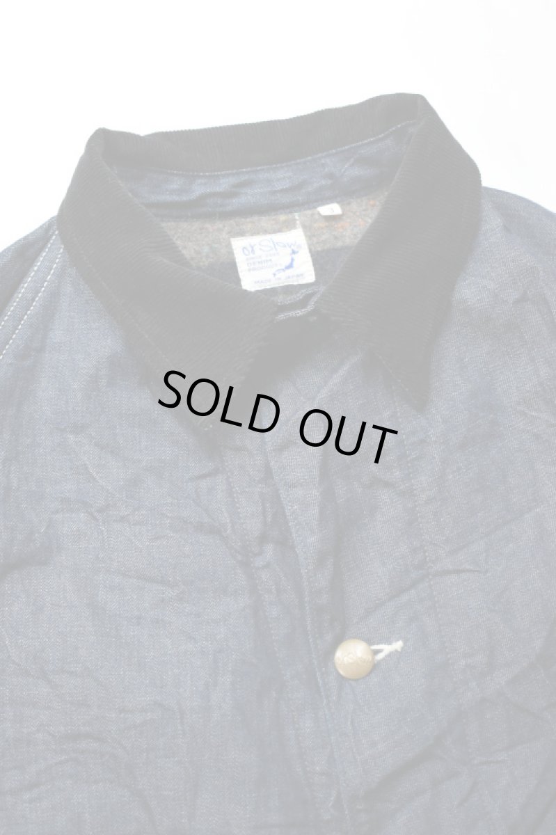 画像12: orslow (オアスロウ) WOOL LINER RELAX FIT DENIM COVERALL [ONE WASH] (12)