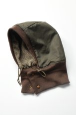 画像6: orslow (オアスロウ) REVERSIBLE HOODY RIB CAP [KHAKI] (6)
