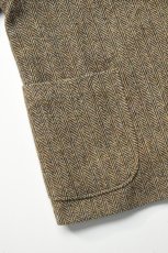 画像6: orslow (オアスロウ) RELAX FIT HARRIS TWEED JACKET [KHAKI] (6)