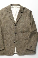 画像1: orslow (オアスロウ) RELAX FIT HARRIS TWEED JACKET [KHAKI] (1)
