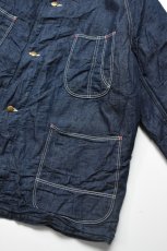 画像9: orslow (オアスロウ) WOOL LINER RELAX FIT DENIM COVERALL [ONE WASH] (9)