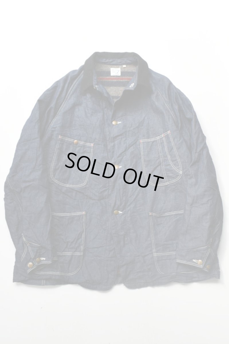 画像2: orslow (オアスロウ) WOOL LINER RELAX FIT DENIM COVERALL [ONE WASH] (2)