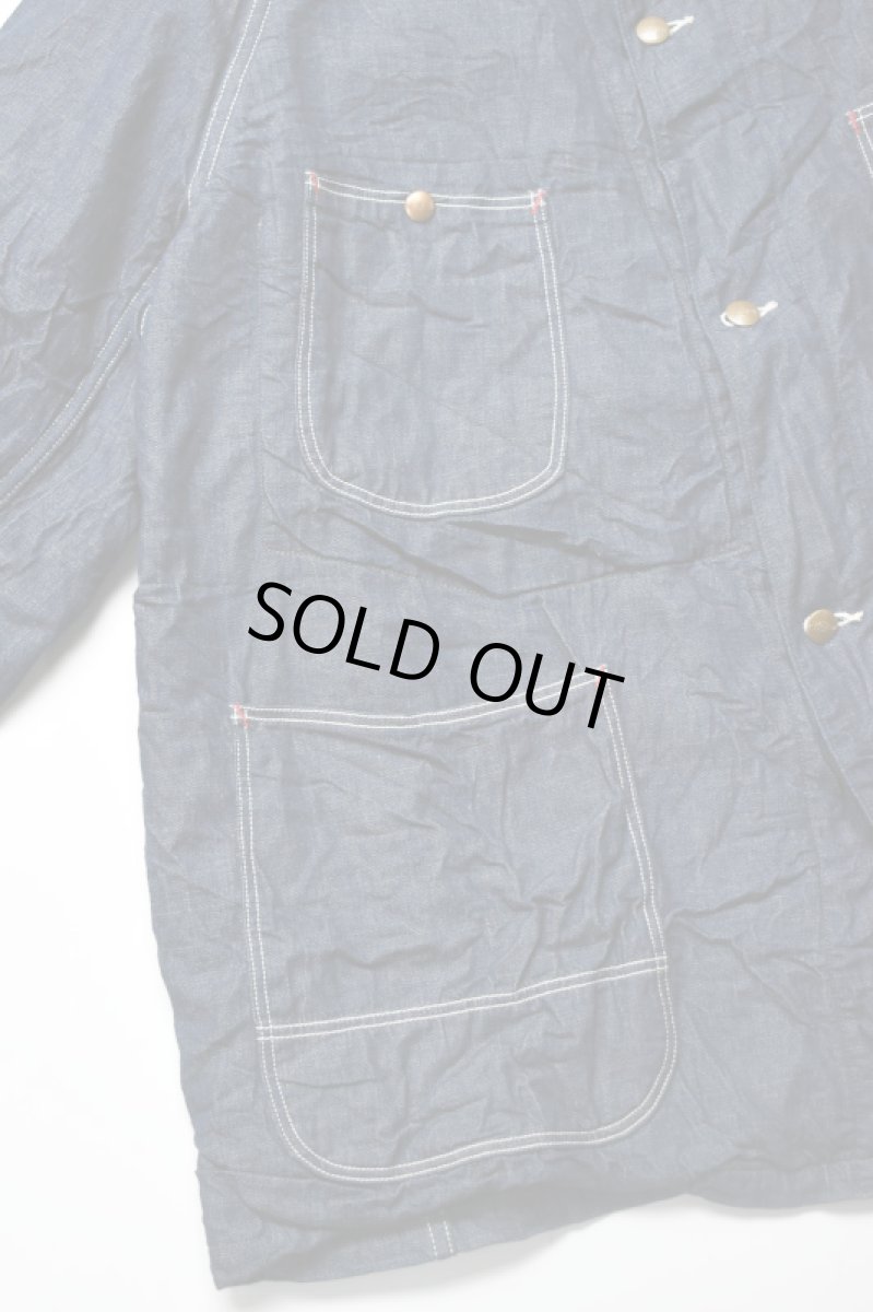 画像15: orslow (オアスロウ) WOOL LINER RELAX FIT DENIM COVERALL [ONE WASH] (15)