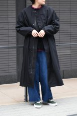 画像6: 【For WOMEN】Honnete (オネット) Tacked Sleeve Over Fit Coat [BLACK] (6)