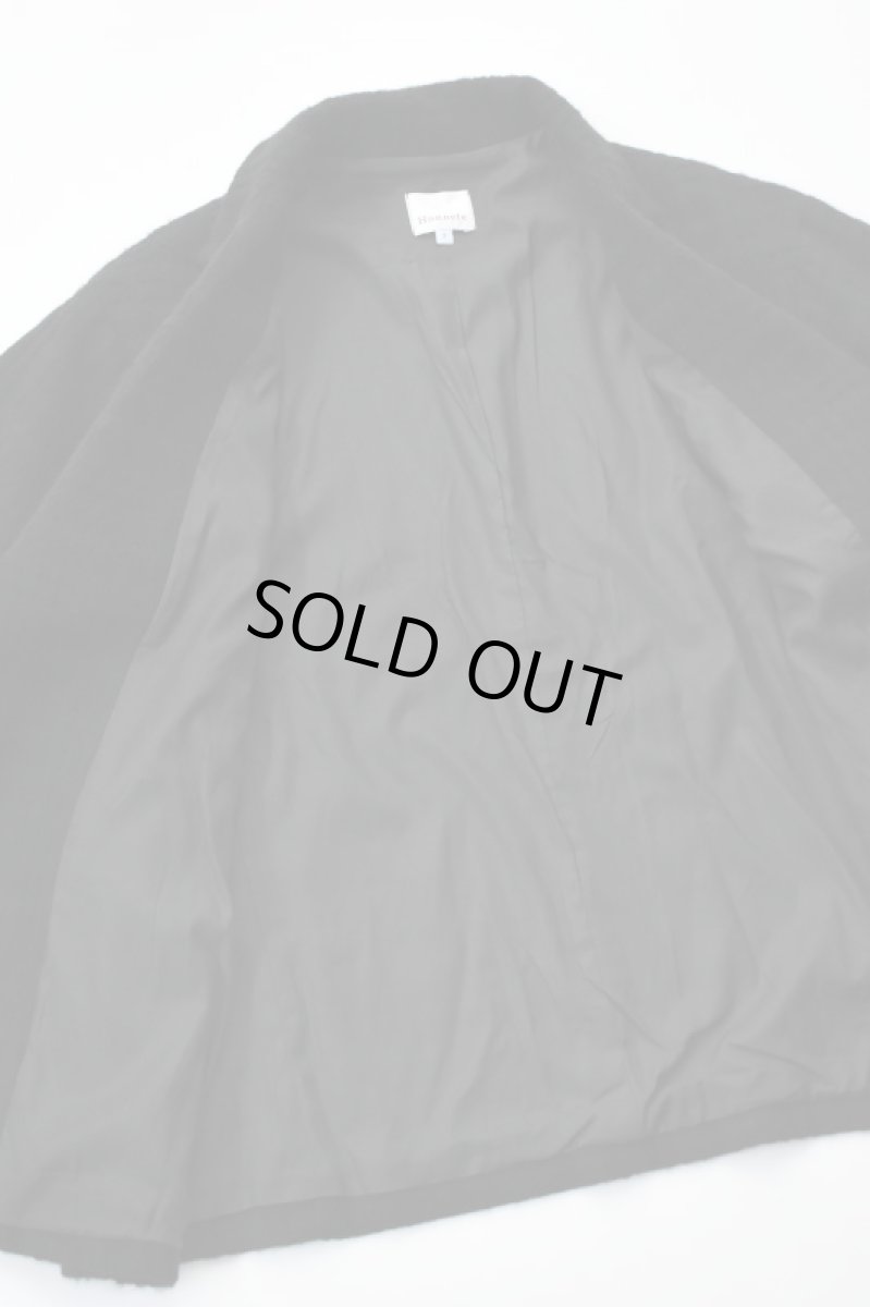 画像14: 【For WOMEN】Honnete (オネット) Short Coat Jacket [BLACK/SHADOW CHECK] (14)