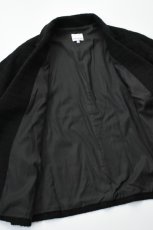 画像14: 【For WOMEN】Honnete (オネット) Short Coat Jacket [BLACK/SHADOW CHECK] (14)