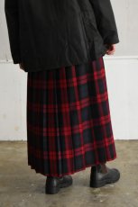 画像3: 【For WOMEN】O'NEIL OF DUBLIN (オニールオブダブリン) Worsted Wool-Tartan Long Kilt Skirt [LOUGH MASK] (3)