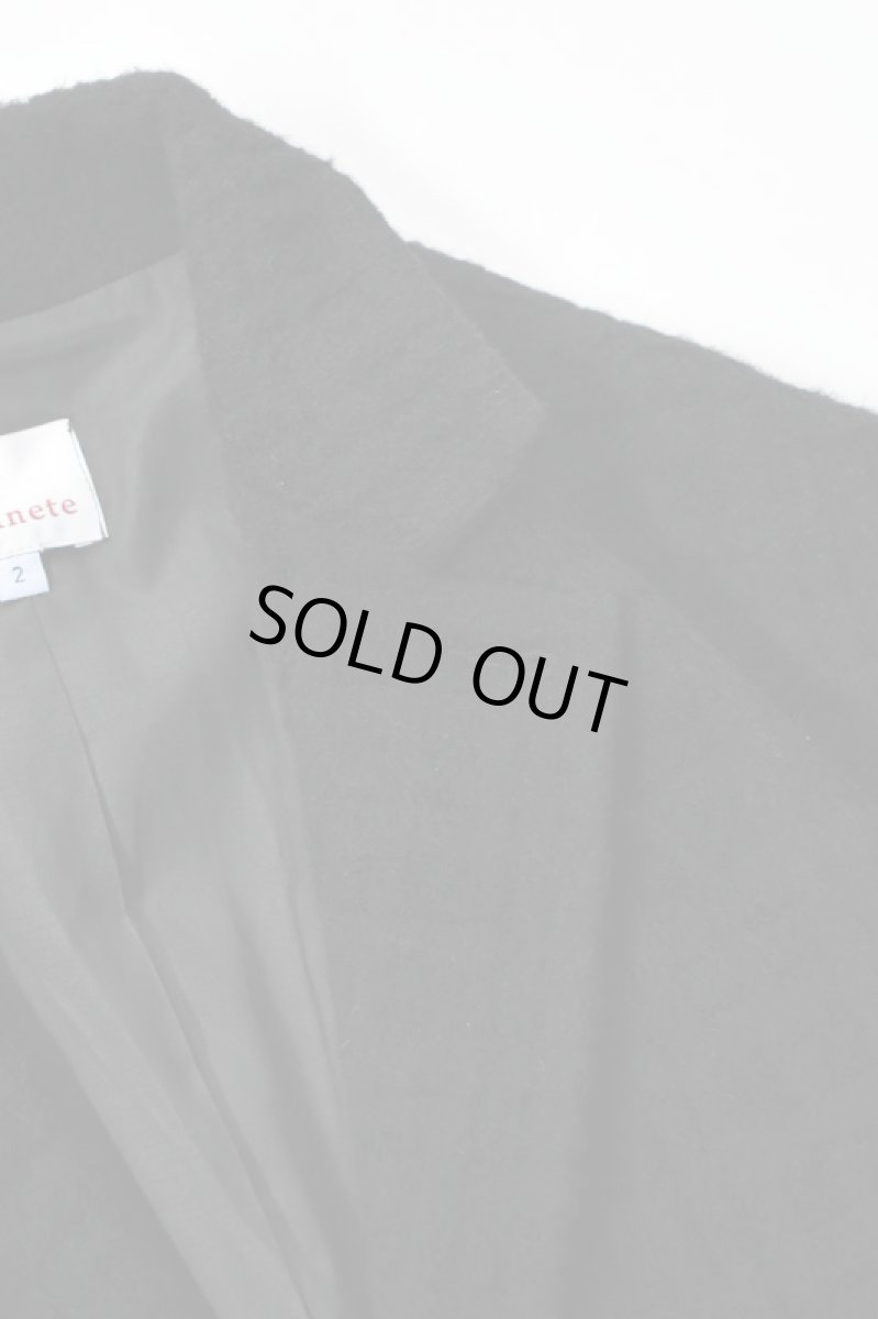 画像9: 【For WOMEN】Honnete (オネット) Short Coat Jacket [BLACK/SHADOW CHECK] (9)