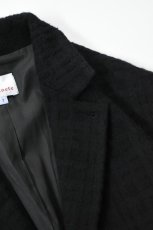 画像9: 【For WOMEN】Honnete (オネット) Short Coat Jacket [BLACK/SHADOW CHECK] (9)