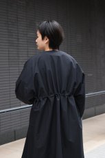 画像10: 【For WOMEN】Honnete (オネット) Tacked Sleeve Over Fit Coat [BLACK] (10)