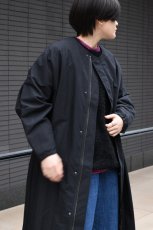 画像9: 【For WOMEN】Honnete (オネット) Tacked Sleeve Over Fit Coat [BLACK] (9)