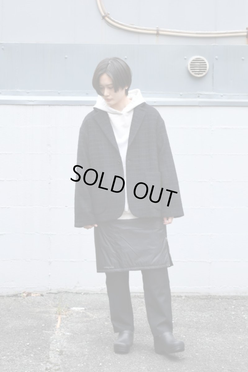 画像5: 【For WOMEN】Honnete (オネット) Short Coat Jacket [BLACK/SHADOW CHECK] (5)