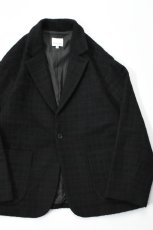 画像1: 【For WOMEN】Honnete (オネット) Short Coat Jacket [BLACK/SHADOW CHECK] (1)