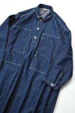 画像2: 【For WOMEN】orslow (オアスロウ) PULLOVER DENIM DRESS [ONE WASH] (2)