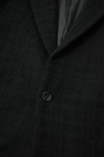 画像13: 【For WOMEN】Honnete (オネット) Short Coat Jacket [BLACK/SHADOW CHECK] (13)