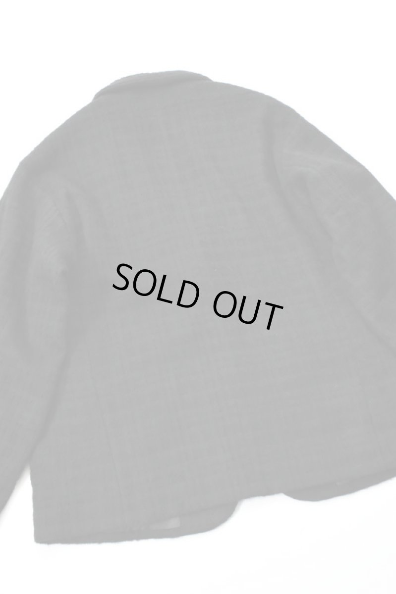 画像15: 【For WOMEN】Honnete (オネット) Short Coat Jacket [BLACK/SHADOW CHECK] (15)