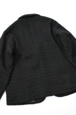画像15: 【For WOMEN】Honnete (オネット) Short Coat Jacket [BLACK/SHADOW CHECK] (15)