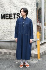 画像4: 【For WOMEN】orslow (オアスロウ) PULLOVER DENIM DRESS [ONE WASH] (4)
