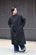 画像4: 【For WOMEN】Honnete (オネット) Tacked Sleeve Over Fit Coat [BLACK] (4)