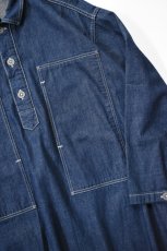 画像12: 【For WOMEN】orslow (オアスロウ) PULLOVER DENIM DRESS [ONE WASH] (12)
