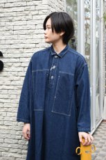 画像8: 【For WOMEN】orslow (オアスロウ) PULLOVER DENIM DRESS [ONE WASH] (8)