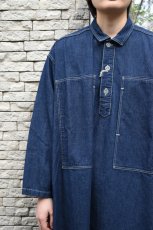 画像9: 【For WOMEN】orslow (オアスロウ) PULLOVER DENIM DRESS [ONE WASH] (9)