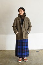 画像4: 【For WOMEN】O'NEIL OF DUBLIN (オニールオブダブリン) Worsted Wool-Tartan Long Kilt Skirt [OLD BOLEY] (4)
