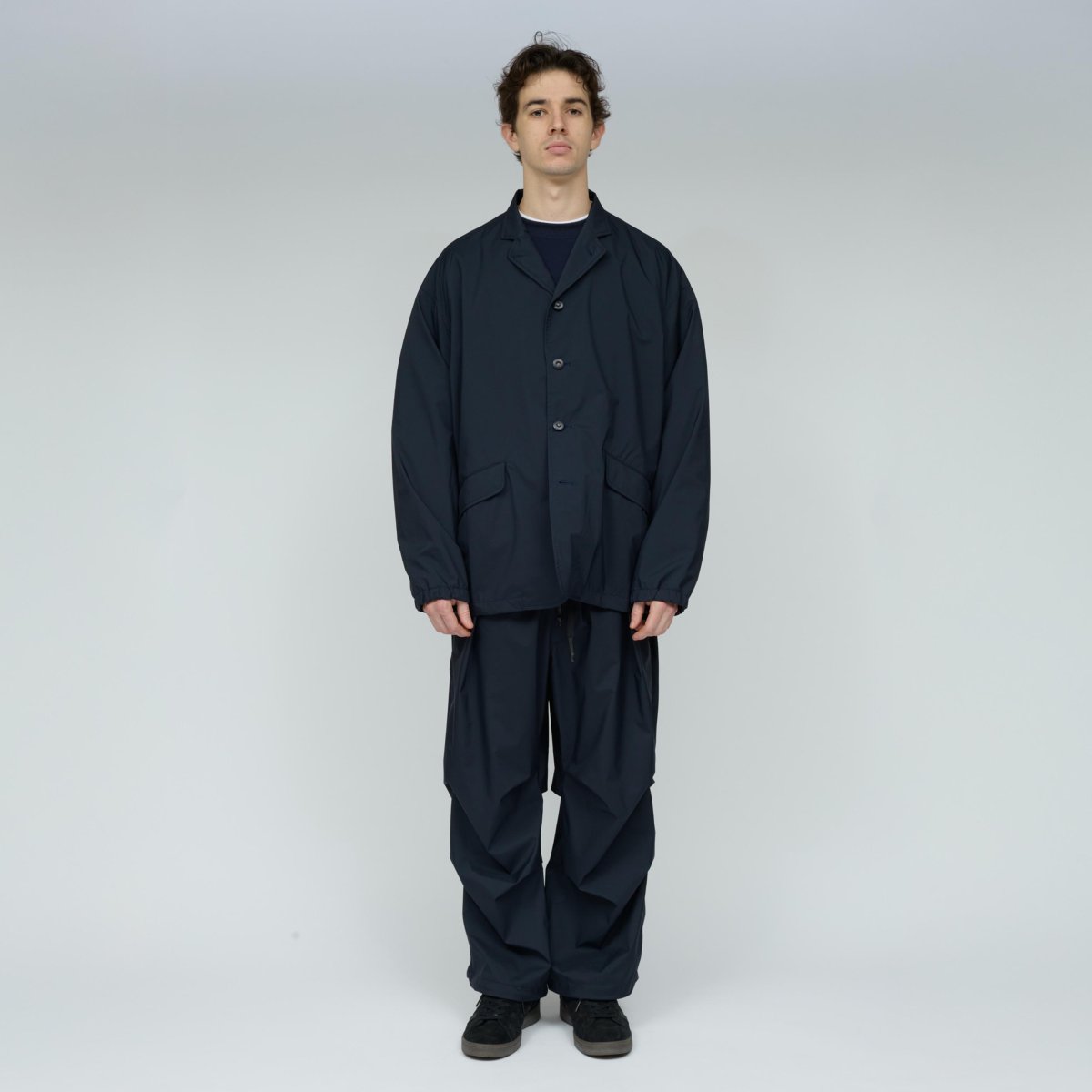 画像10: UNTRACE (アントレース) 3 Layer Lapeled Work Jacket [DARK NAVY] (10)