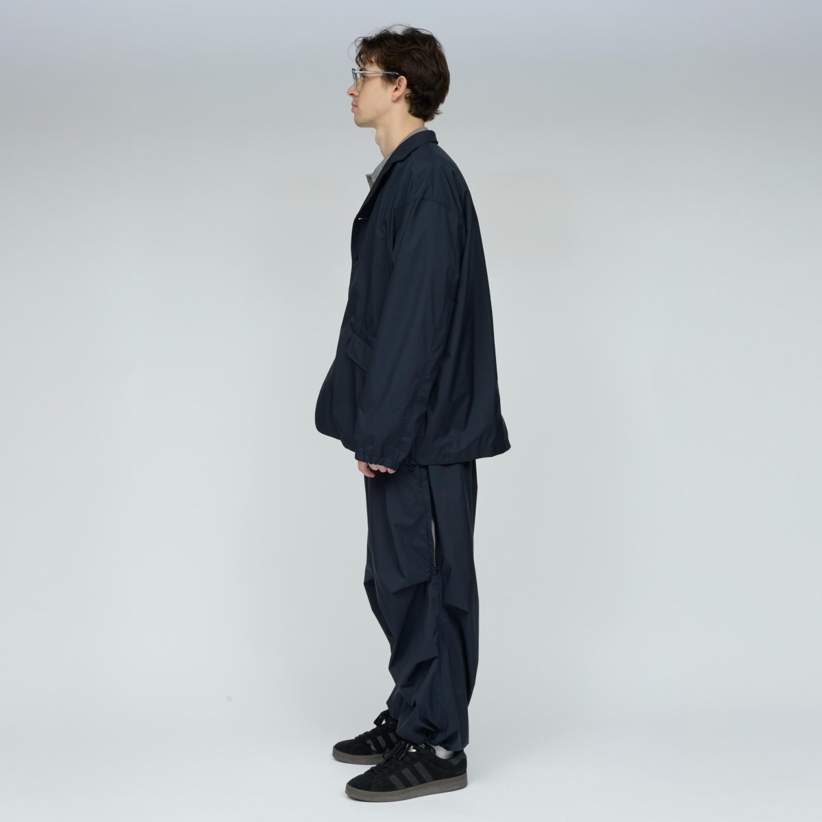 画像5: UNTRACE (アントレース) 3 Layer Ventilation Tuck Pants [DARK NAVY] (5)