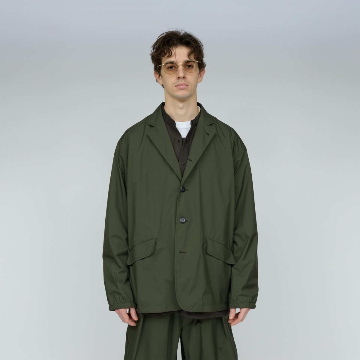 画像10: UNTRACE (アントレース) 3 Layer Lapeled Work Jacket [OLIVE] (10)