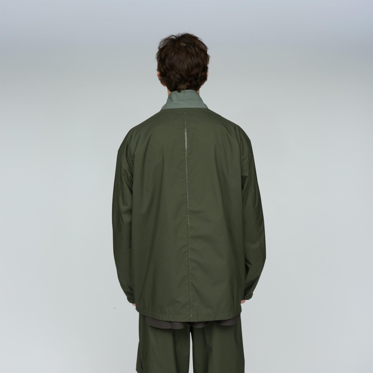 画像14: UNTRACE (アントレース) 3 Layer Lapeled Work Jacket [OLIVE] (14)