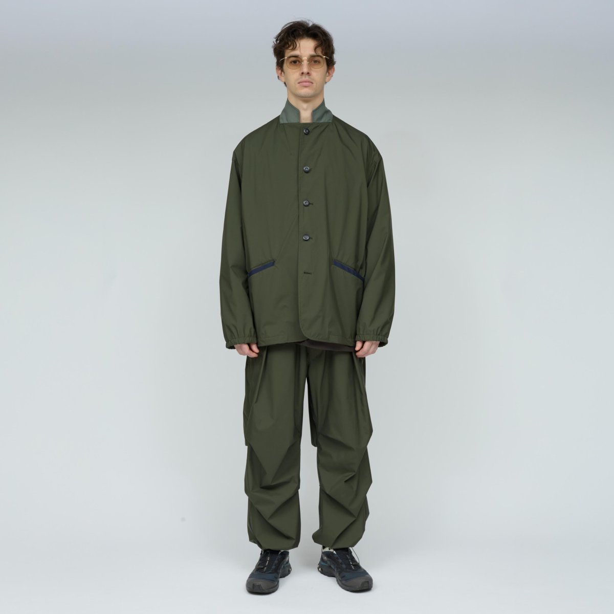 画像12: UNTRACE (アントレース) 3 Layer Ventilation Tuck Pants [OLIVE] (12)