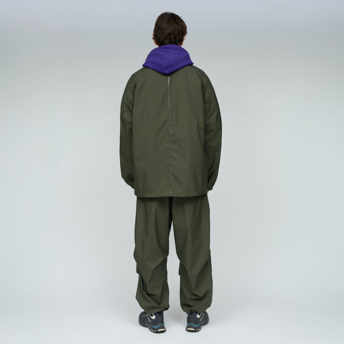 画像6: UNTRACE (アントレース) 3 Layer Ventilation Tuck Pants [OLIVE] (6)