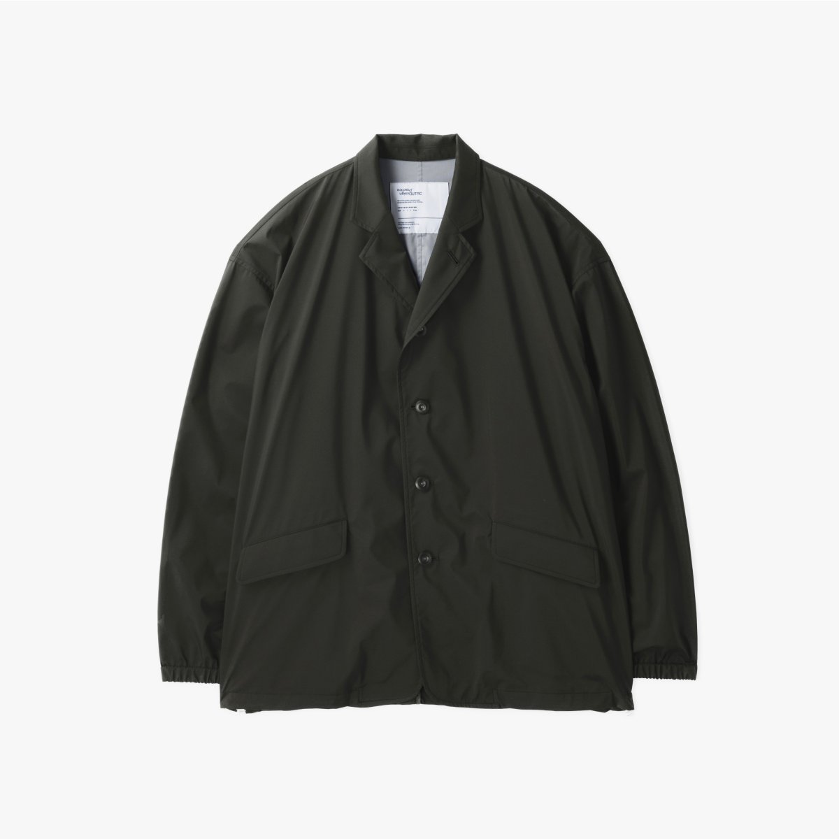 画像2: UNTRACE (アントレース) 3 Layer Lapeled Work Jacket [OLIVE] (2)