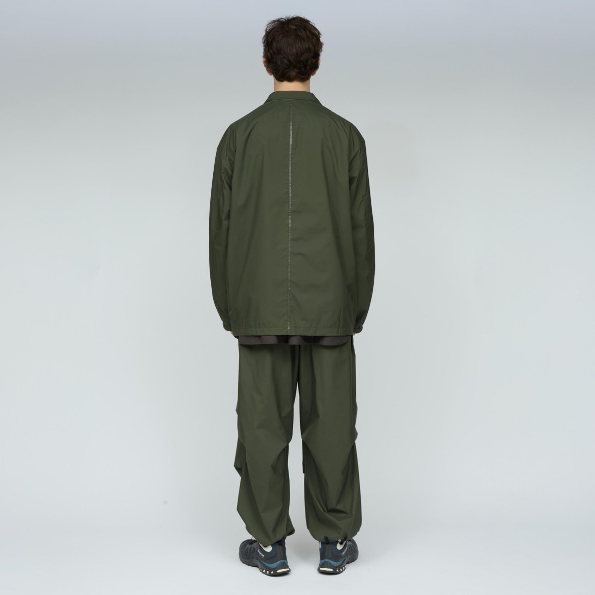 画像9: UNTRACE (アントレース) 3 Layer Ventilation Tuck Pants [OLIVE] (9)
