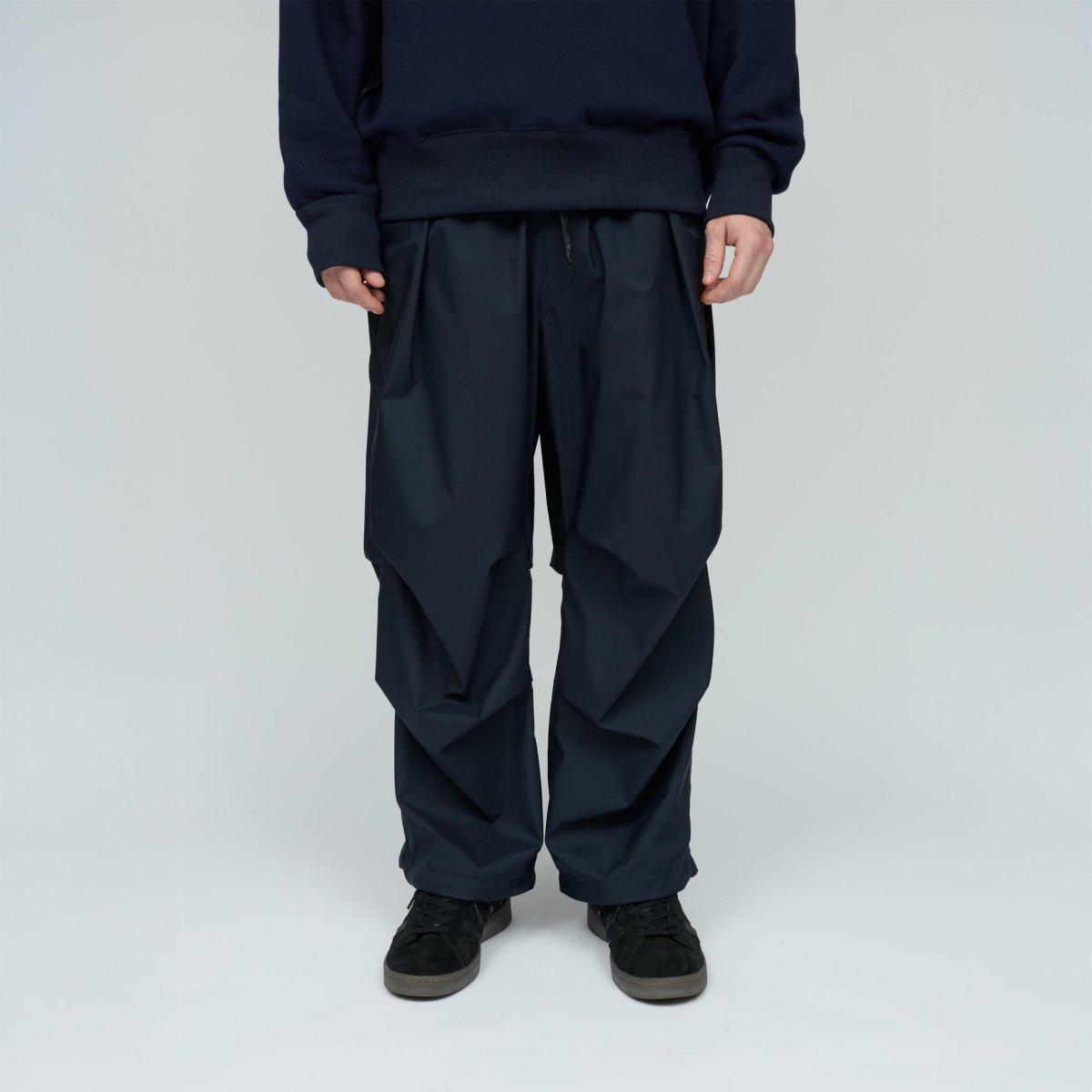 画像8: UNTRACE (アントレース) 3 Layer Ventilation Tuck Pants [DARK NAVY] (8)