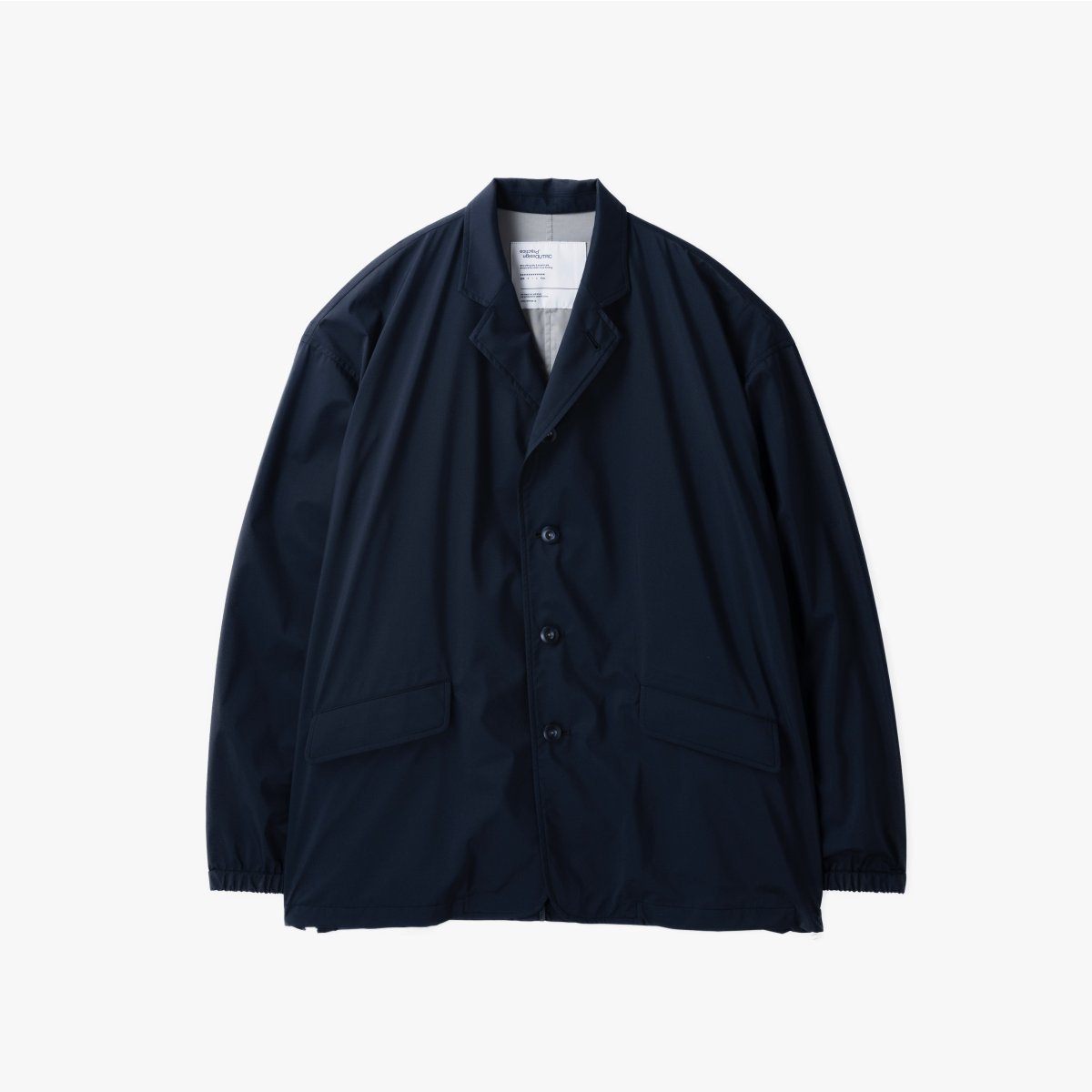 画像2: UNTRACE (アントレース) 3 Layer Lapeled Work Jacket [DARK NAVY] (2)