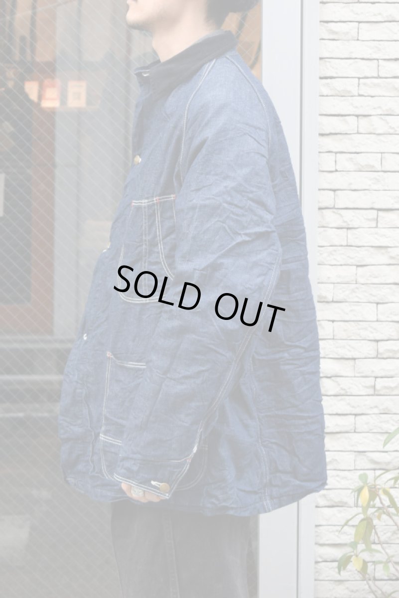 画像9: orslow (オアスロウ) WOOL LINER RELAX FIT DENIM COVERALL [ONE WASH] (9)