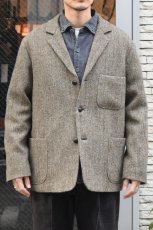 画像9: orslow (オアスロウ) RELAX FIT HARRIS TWEED JACKET [KHAKI] (9)
