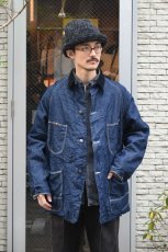 画像4: orslow (オアスロウ) WOOL LINER RELAX FIT DENIM COVERALL [ONE WASH] (4)